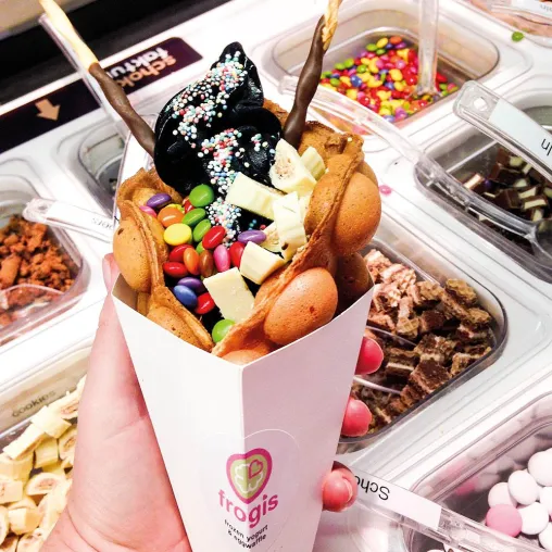 Der neue Hype aus New York: Eggwaffle jetzt endlich auch in München Bild: Der neue Hype aus New York: Eggwaffle jetzt endlich auch in München