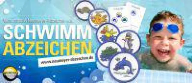 Kinder-Schwimmen: Teilerfolge auf dem Weg zum Seepferdchen mit putzigen Schwimmabzeichen belohnen Bild: Kinder-Schwimmen: Teilerfolge auf dem Weg zum Seepferdchen mit putzigen Schwimmabzeichen belohnen