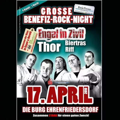 Bild: Noch nie da gewesene Spenden-Veranstaltung "Benefiz-Rock-Night" im Erzgebirge