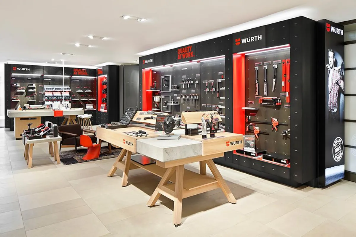 Mit Eröffnung des ersten temporären Markenstores bei Breuninger Stuttgart geht Würth neue Wege.