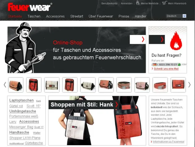 Bild: Schnell und individuell – feuerwear.de jetzt im neuen Online-Shop