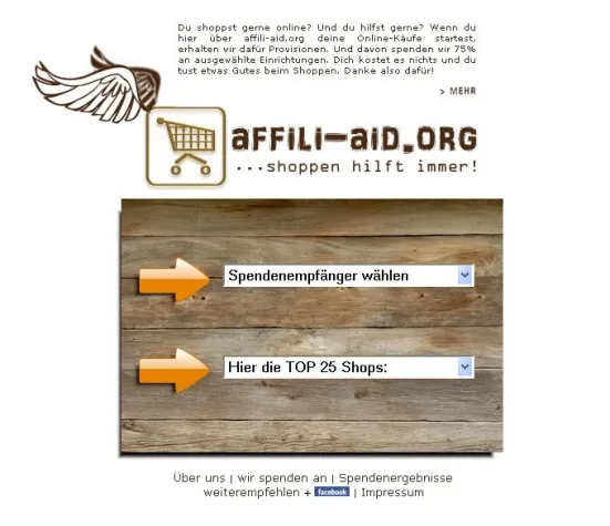 Bild: Gutes tun beim Online-Shopping