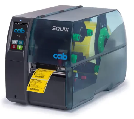 Bild: Europapremiere auf der FachPack: cab Etikettendrucker SQUIX für industrielle Anwendungen