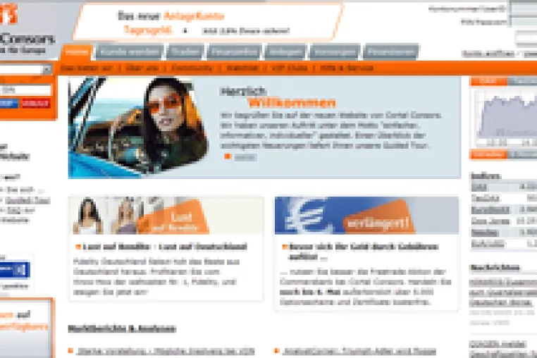Cortal Consors relauncht deutsches Portal mit abaXX Bild: Cortal Consors relauncht deutsches Portal mit abaXX