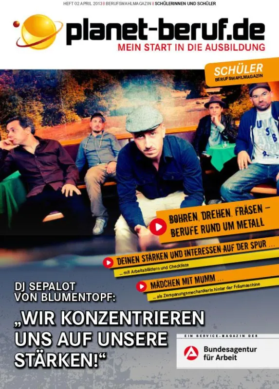 Titelbild Berufswahlmagazin 02/2013