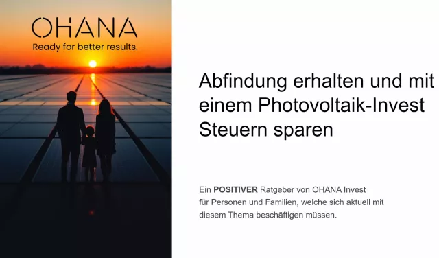 Bild: Abfindung erhalten und mit einem Photovoltaik Investment Steuern sparen