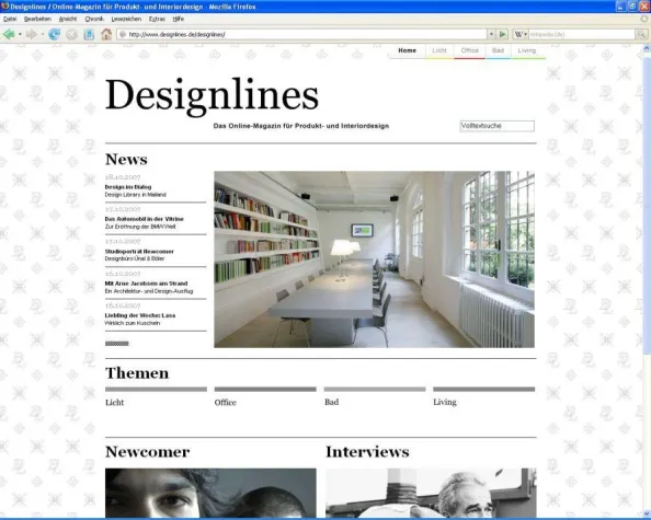 Bild: Schöner Start in die Designwelt / Online-Designmagazin jetzt mit Newcomer-Rubrik