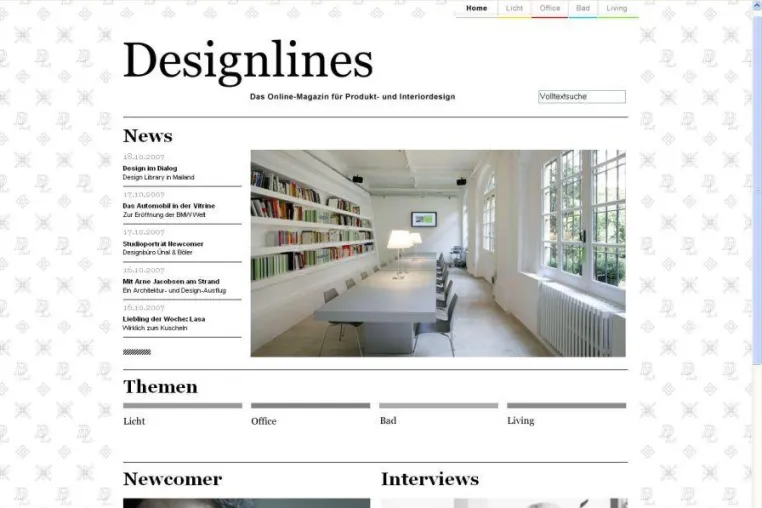 Schöner Start in die Designwelt / Online-Designmagazin jetzt mit Newcomer-Rubrik Bild: Schöner Start in die Designwelt / Online-Designmagazin jetzt mit Newcomer-Rubrik