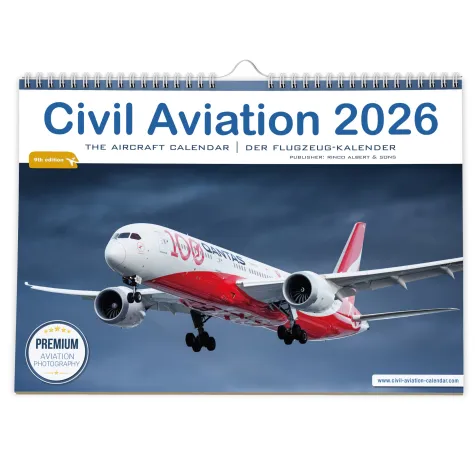 Bild: Civil Aviation Kalender 2026 – der internationale Premium Flugzeugkalender für echte Luftfahrtfans
