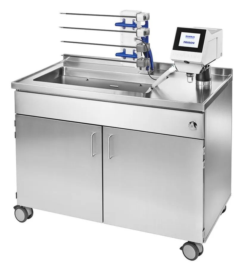 Das TRISON-Ultraschallbad in einer beispielhaften Einbausituation