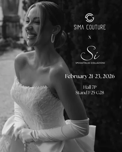 Bild: Sima Couture präsentiert exklusive Brautmode auf der internationalen Hochzeitsmesse in Mailand