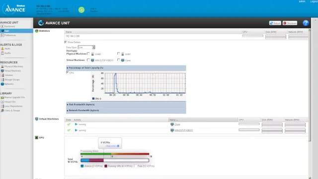 Bild: Stratus Avance 3.1 mit neuer Lastverteilung für virtuelle Maschinen