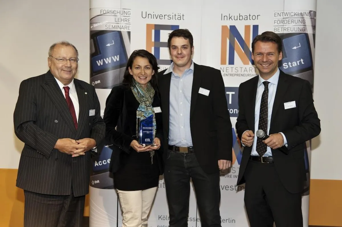 Auf dem Bild sind folgende Personen zu sehen (v.l.n.r.): Franz-Josef Wernze (ETL Gruppe) Susann Berthold (Kisseria) Jörn Reinhold