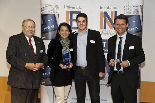 Kisseria gewinnt den netSTART-Award 2011 Bild: Kisseria gewinnt den netSTART-Award 2011