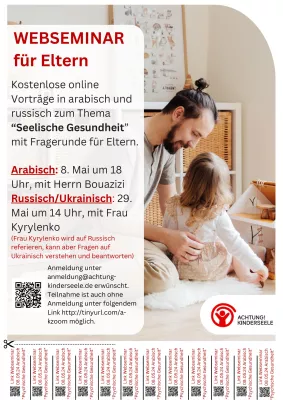 Bild: Seelische Gesundheit von Kindern: Webseminare für Eltern in Arabisch und Russisch