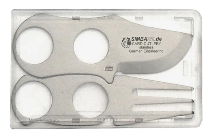 Bild: CARD-Cutlery, das Besteck im Scheckkartenformat für unterwegs