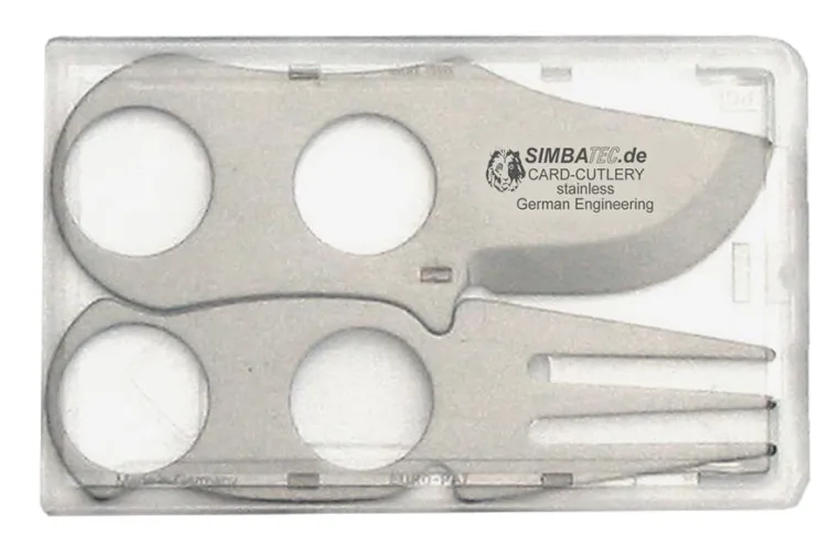 Bild: CARD-Cutlery, das Besteck im Scheckkartenformat für unterwegs