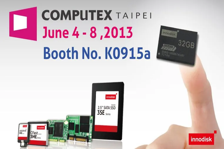 Innodisk zeigt auf der Computex 2013 die kleinste SSD der Embedded-Industrie - die nanoSSD Bild: Innodisk zeigt auf der Computex 2013 die kleinste SSD der Embedded-Industrie - die nanoSSD