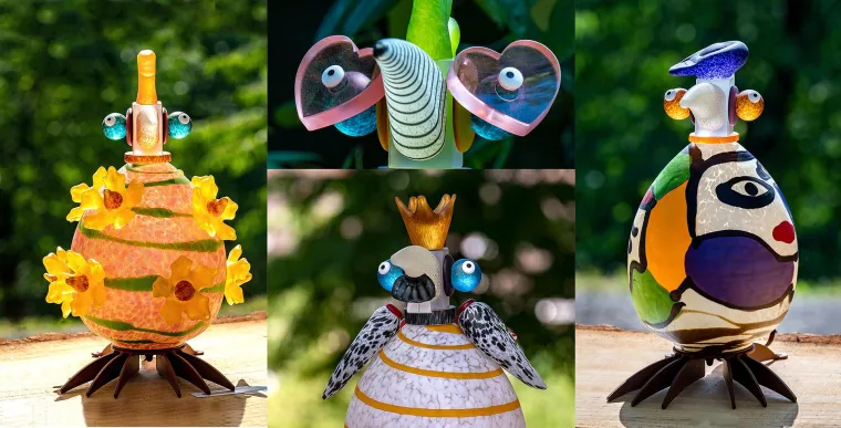 „Schräge Vögel“ auf Hof Sümmermann Bild: „Schräge Vögel“ auf Hof Sümmermann