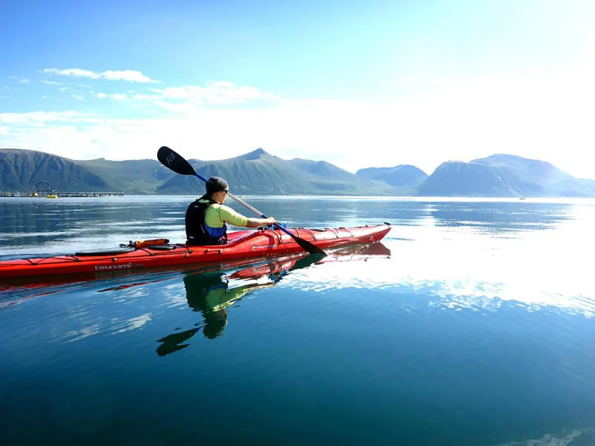 Im Seekajak am Polarkreis Foto: Lutz Müller (Club Aktiv)