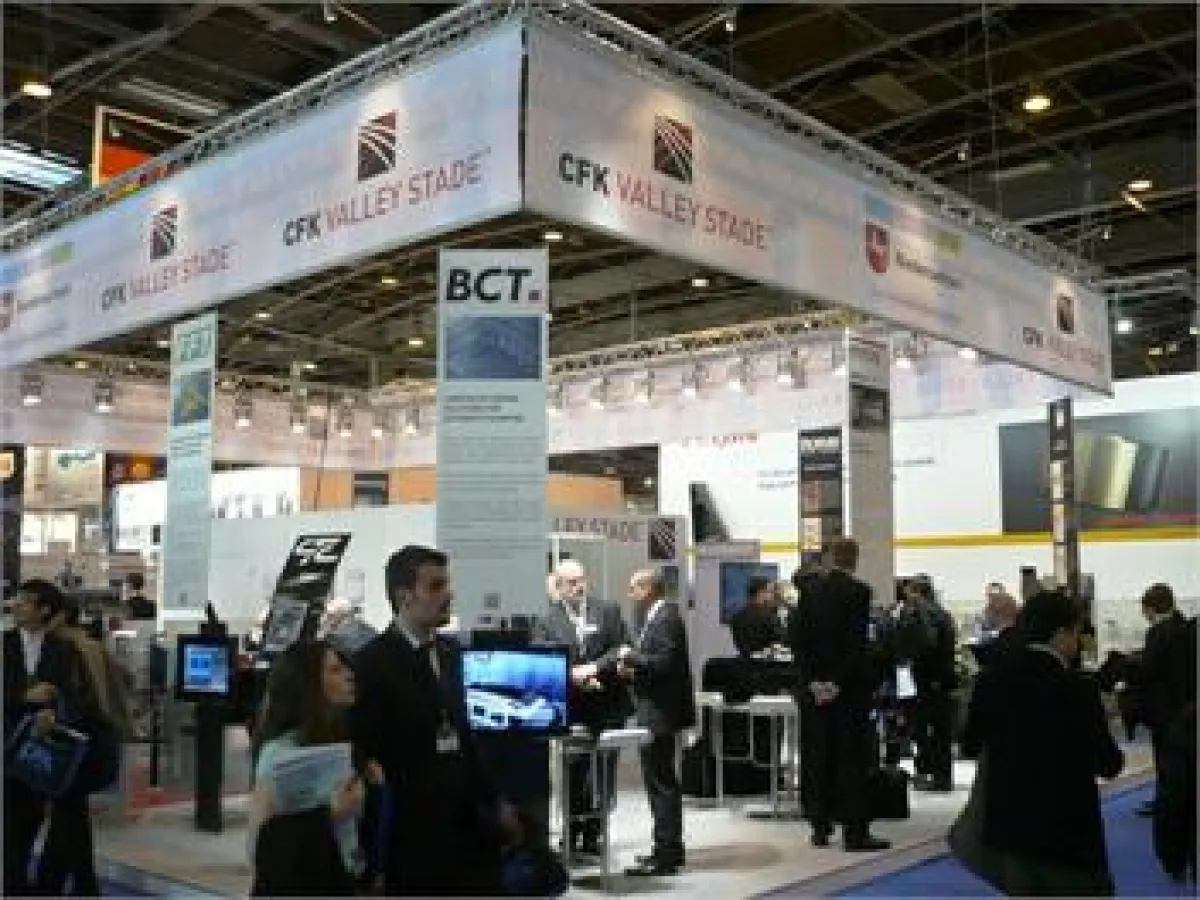 CFK-Valley Stade Gemeinschaftsstand mit elf Mitausstellern auf der JEC in Paris