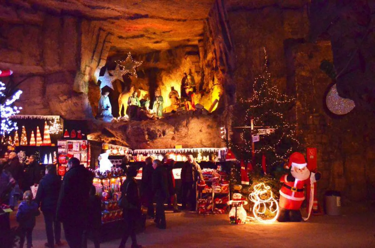 Unterirdischer Weihnachtsmarkt Valkenburg