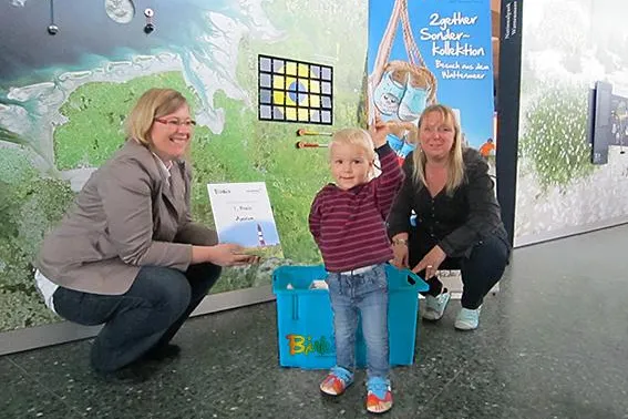 Bild: Gewinnerziehung des Wattenmeer-Gewinnspiels von Birki Schuh und nordsee* Schleswig-Holstein