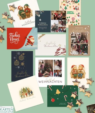 Meine Kartenmanufaktur: Festliche private und geschäftliche Weihnachtskarten stilsicher individualisieren Bild: Meine Kartenmanufaktur: Festliche private und geschäftliche Weihnachtskarten stilsicher individualisieren