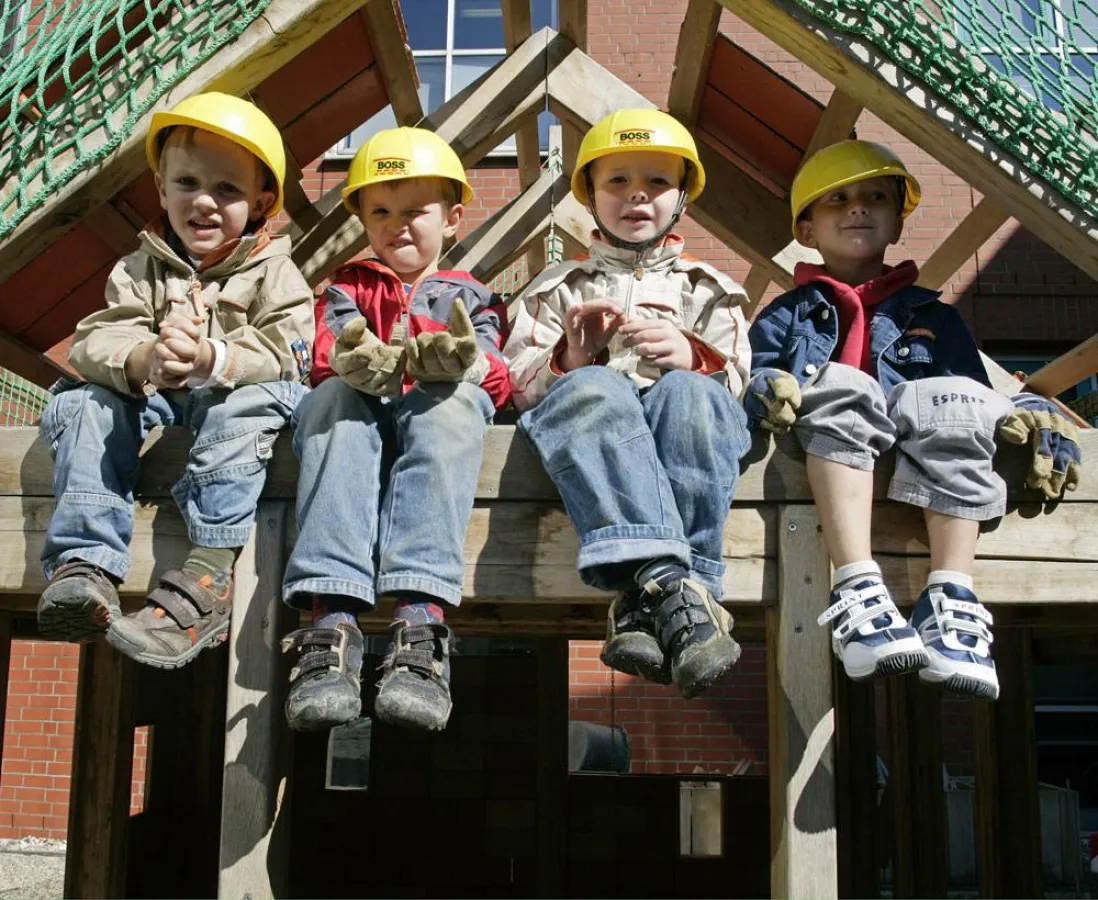 Baustellen üben auf Kinder einen ganz besonderen Reiz aus.  Foto: DASA, Uwe Völkner / immowelt.de