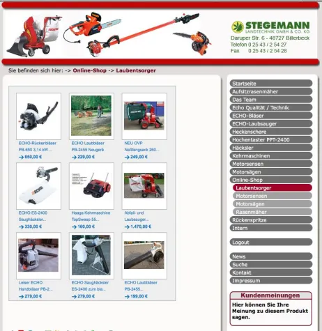 Bild: buytool.de - Artikel-Galerien auf der eigenen Homepage