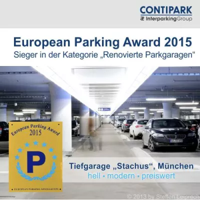 CONTIPARK gewinnt European Parking Award Bild: CONTIPARK gewinnt European Parking Award