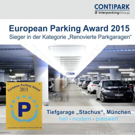 CONTIPARK gewinnt European Parking Award Bild: CONTIPARK gewinnt European Parking Award