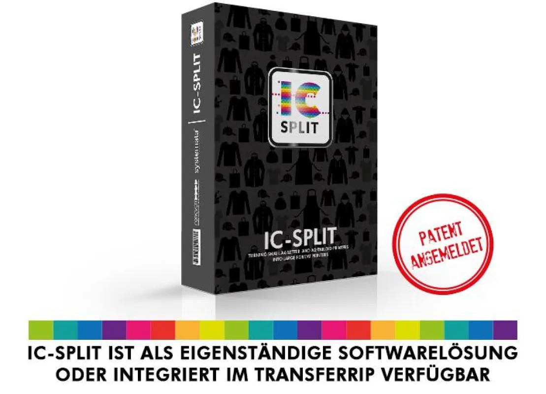 IC Split: Großformatige Ausgaben mit kleinformatigen Druckern (©Forever).