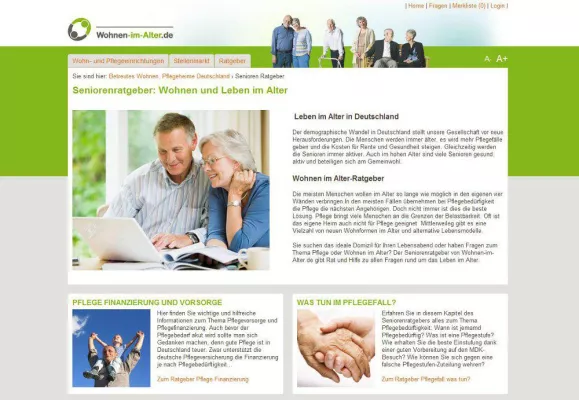 Bild: Neuer Seniorenratgeber mit Pflegekostenrechner