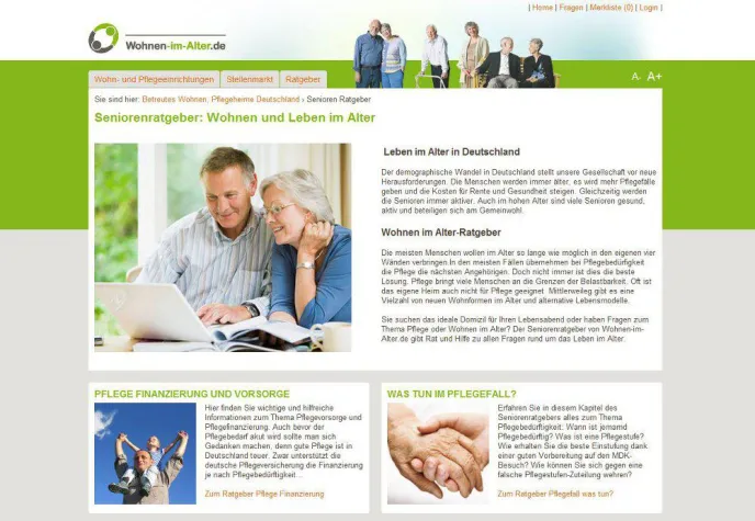 Neuer Seniorenratgeber mit Pflegekostenrechner Bild: Neuer Seniorenratgeber mit Pflegekostenrechner