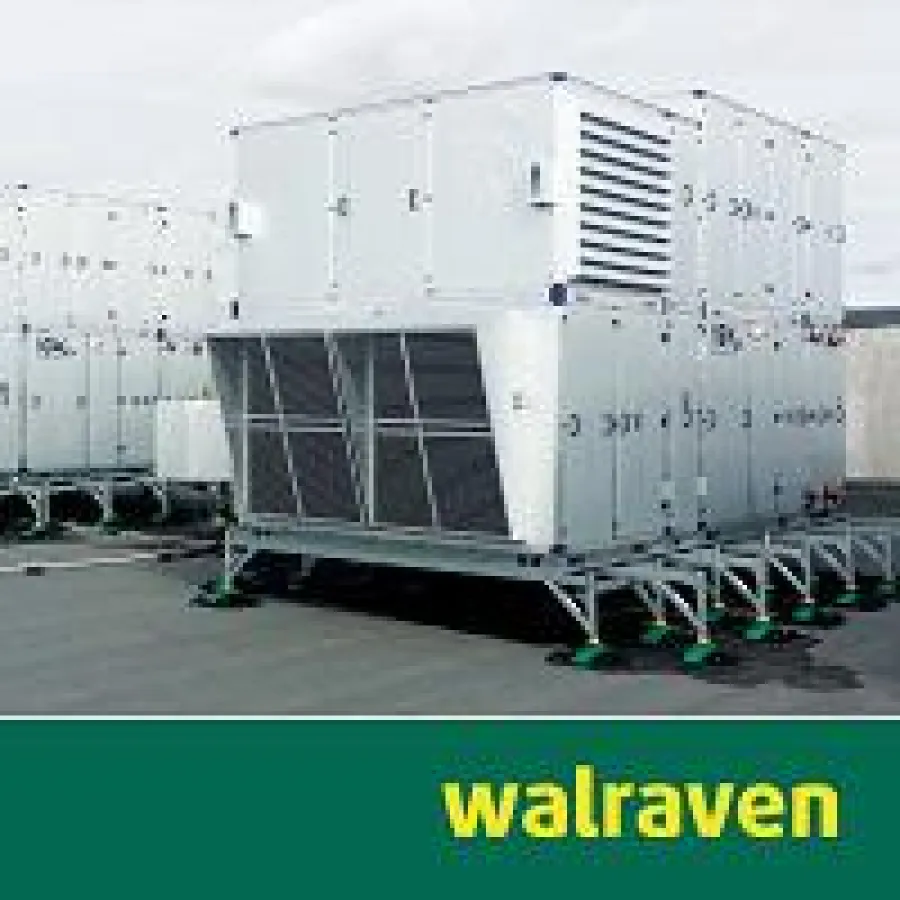 Aufständerung schwerer RLT- und Rückkühlanlagen