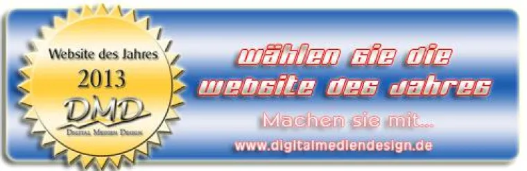 Bild: Mach mit bei der Suche nach der besten Website des Jahres 2013 beim unabhängigen Webportal DigitalMedienDesign