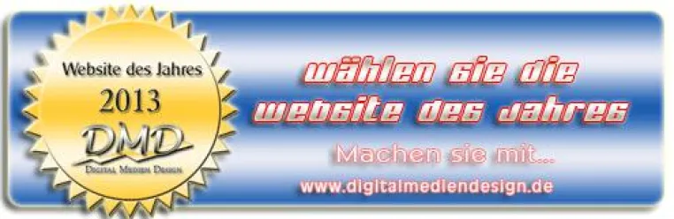 Bild: Mach mit bei der Suche nach der besten Website des Jahres 2013 beim unabhängigen Webportal DigitalMedienDesign