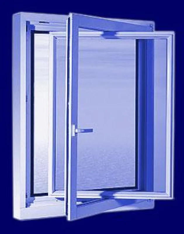 Das KSD-Fenster - Das Drehen des patentierten Innenflügels dauert nur wenige Sekunden und ist kinderleicht. Es gibt eine Winter-, und Sommerseite.