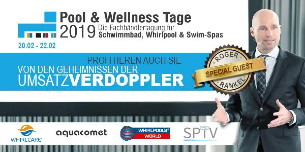 Special Guest bei den Pool- und Wellnesstagen: Bestsellerautor Roger Rankel.