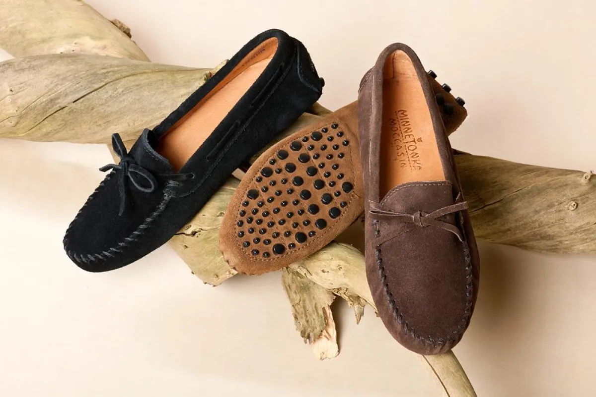 Rutschfest & smart: Car Shoes von Minnetonka (Foto: C. Nielinger)