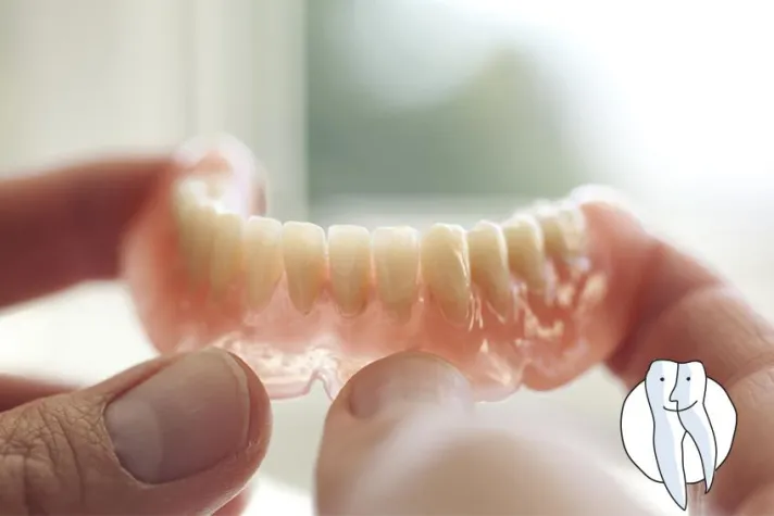 Bild: Putzen auch bei Zahnersatz