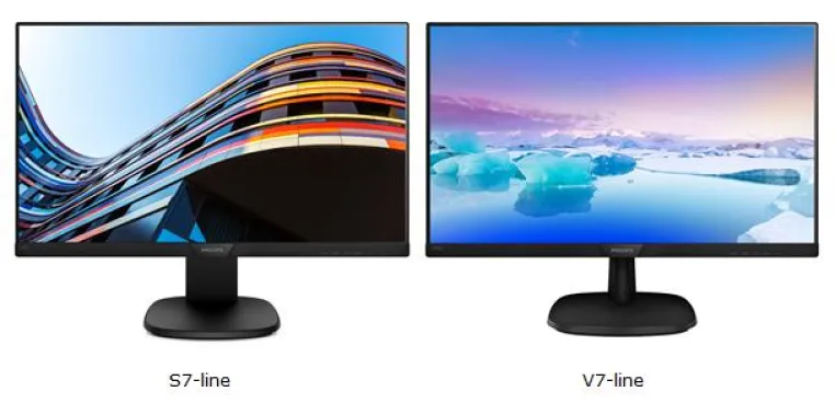 Zuverlässige Leistung trifft auf guten Preis: Philips S-line- und V-line-Displays Bild: Zuverlässige Leistung trifft auf guten Preis: Philips S-line- und V-line-Displays