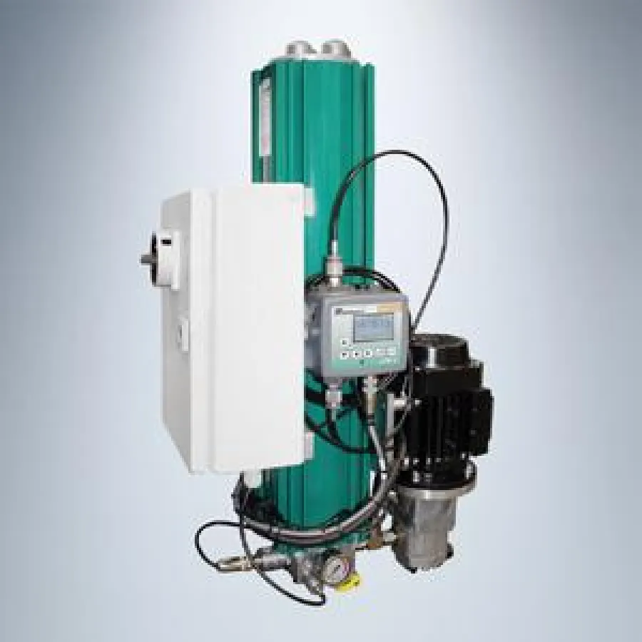 Kombinierter Nebenstromfilter mit eingebauter Motor-/Pumpeneinheit und Partikelmessgerät