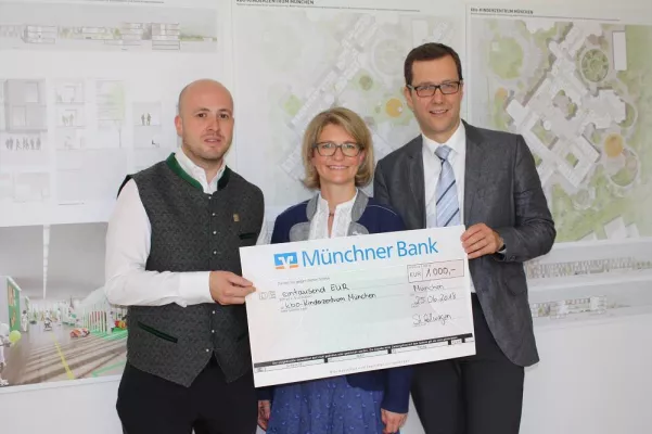 Bild: Gelebte Nachbarschaftshilfe: Wirtshaus „Haderner Augustiner“ spendet 1.000 Euro für kbo-Kinderzentrum München