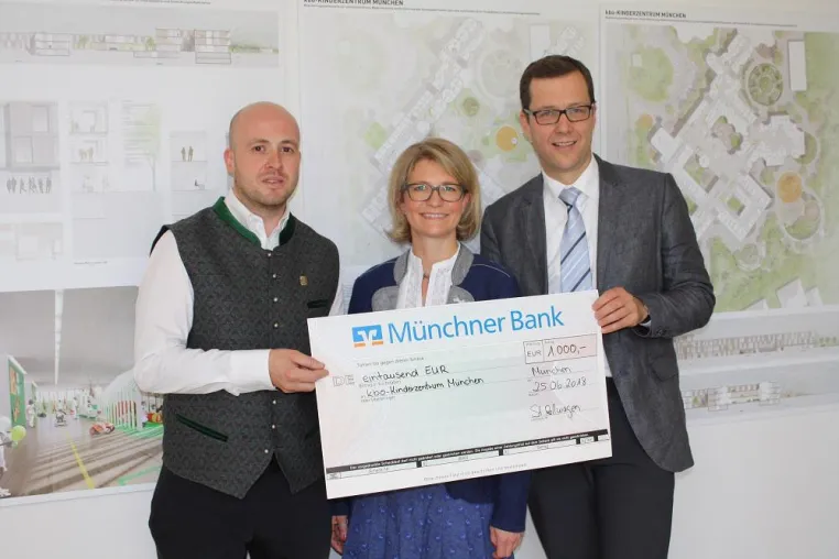 Bild: Gelebte Nachbarschaftshilfe: Wirtshaus „Haderner Augustiner“ spendet 1.000 Euro für kbo-Kinderzentrum München