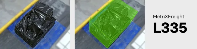 Bild: Neue Lösung MetriXFreight L335 für präzise Frachtvermessung. Wenn Schwarz transparent wird 