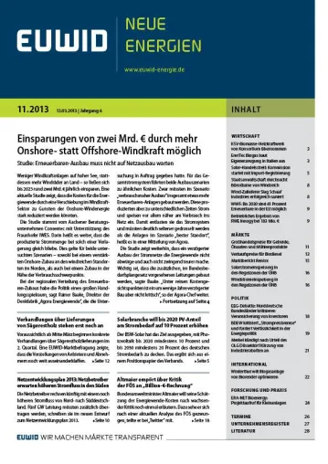 Bild: Kosteneffizienter Ausbau Erneuerbarer: Studie spricht sich für mehr Onshore- statt Offshore-Windkraft aus