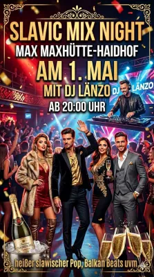Bild: Slavic Mix Night 1.5.26: DJ Länzo bringt internationale Hits und heiße Balkanbeats ins MAX Cocktails & More