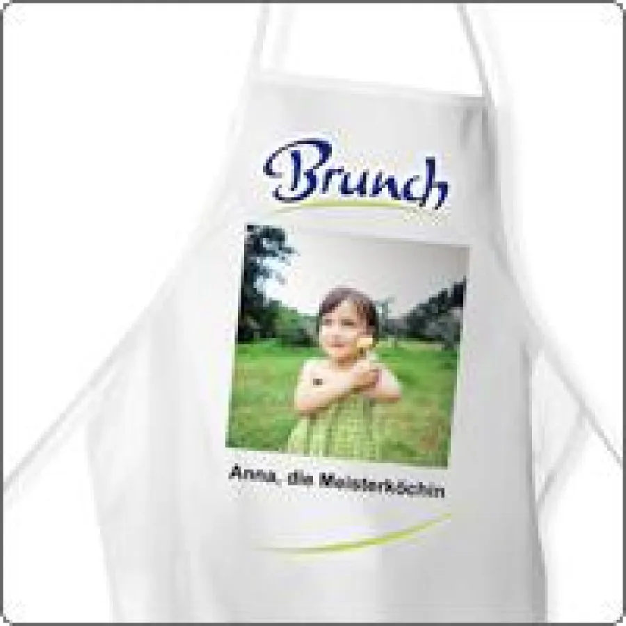 Die Brunch Foto-Kochschürze von printeria